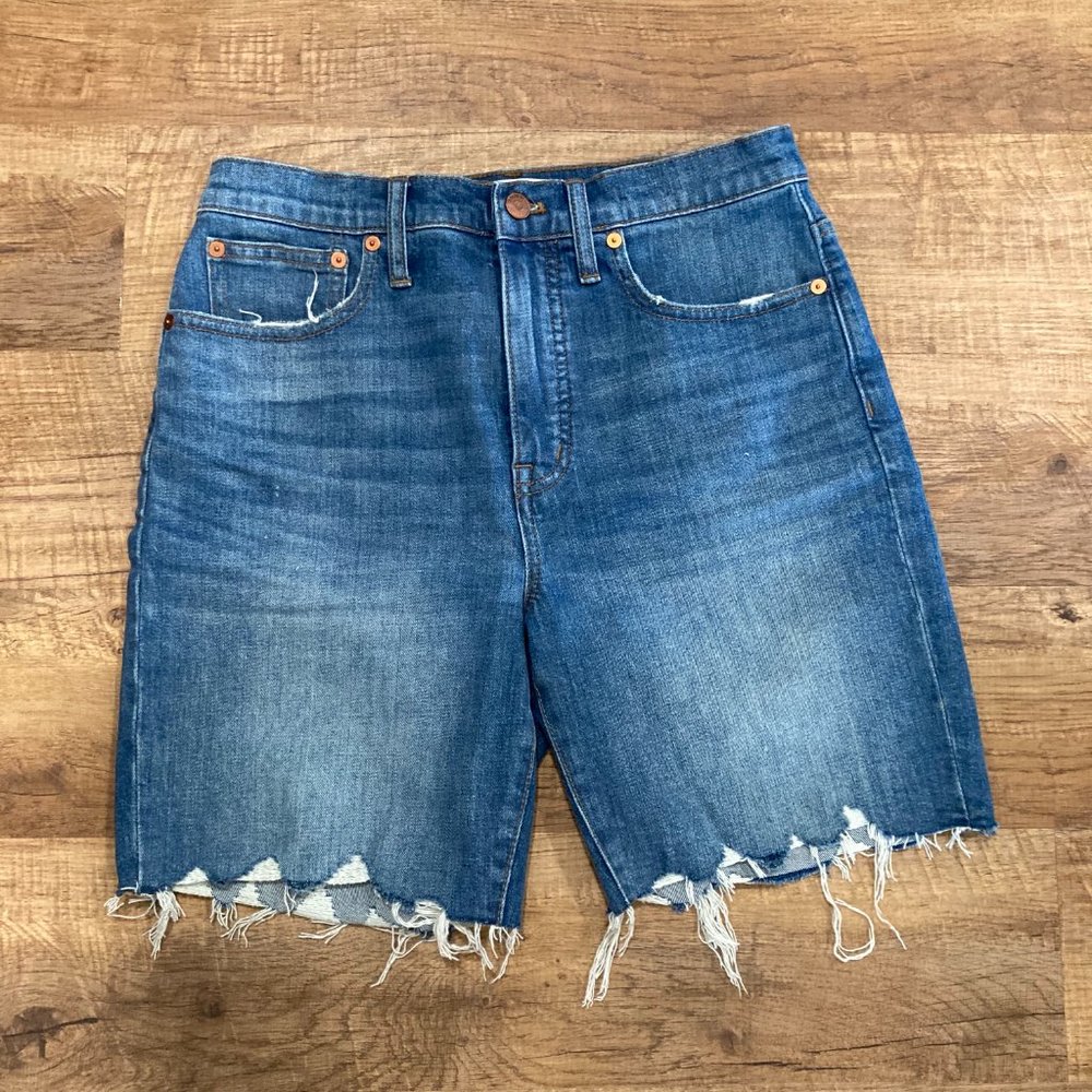Madewell High-Rise Mid-Length Denim Shorts